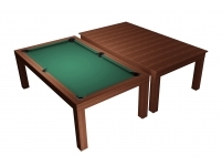 Pool Table / Dining Table, Mozart, 7 ft., mahogany