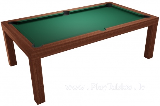 Pool Table / Dining Table, Mozart, 7 ft., mahogany