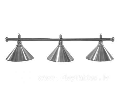 Billiard lamp Elegance Silver 3 bells