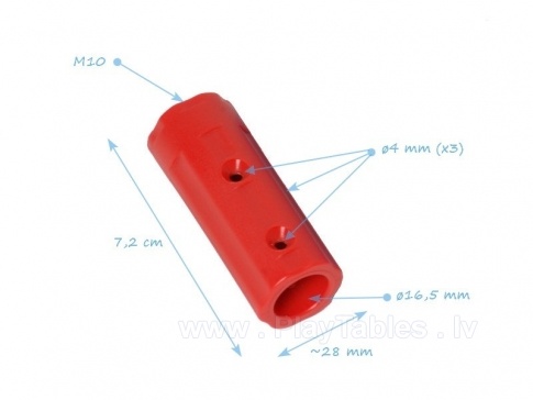 Threaded plastic connector M10