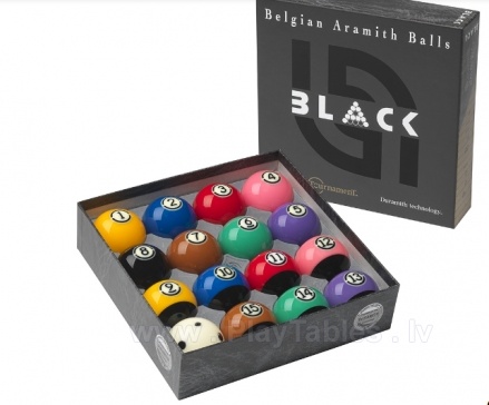 Billiard Ball Set, Pool, Aramith Tournament Pro Cup TV Black , 57,2 mm