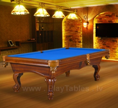 Billiard Table, Pool, York, 8 ft., antique brown