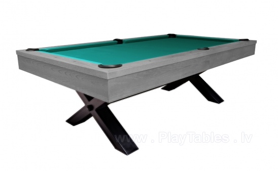 Billiard Table, Pool, Xray, 8 ft., Grey