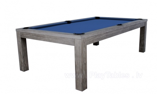 Pool Table / Dining Table, Rasson Penelope II, Silver Mist, incl. table cover