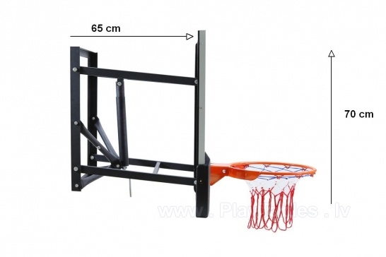 Basketbola vairogs ar grozu Bilaro Montana Class 136x80cm, 8mm rūdīts stikls