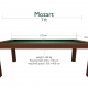 Pool Table / Dining Table, Mozart, 7 ft., mahogany