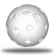 Trix floorball ball - white